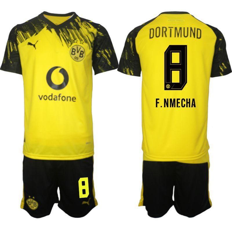 Men 2025-2026 Club Borussia Dortmund home Yellow #8 Soccer Jersey